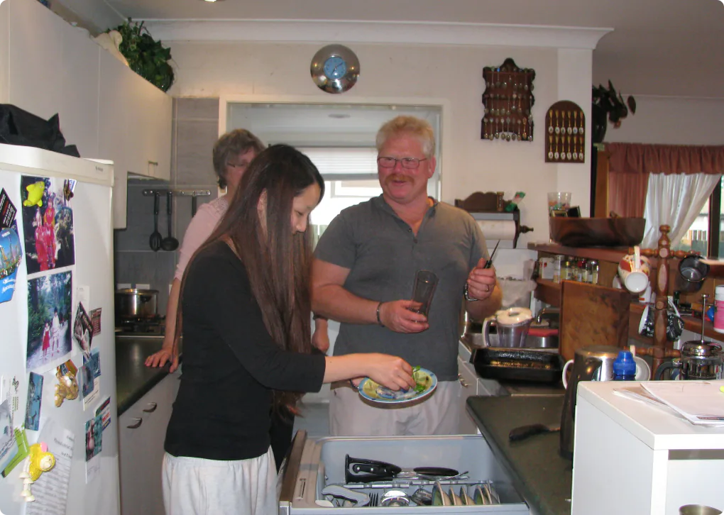 Photo of a homestay kitchen